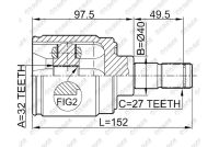 ШРУС TG-IN4404 / 0311-CRVATRH * TiGuar